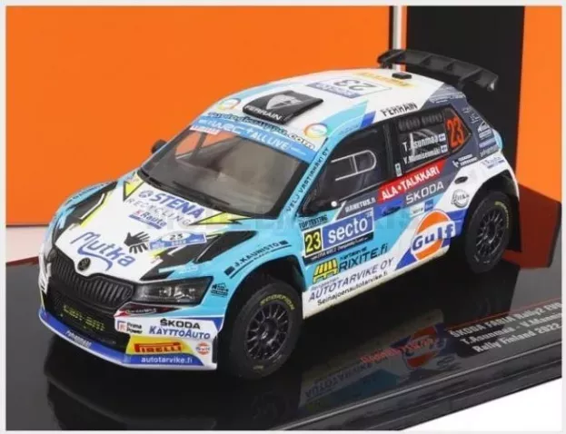 IXO Models Skoda Fabia Rally2 Evo N 23 Rally Finland 2022 T.asunmaa V.mannisenmaki 1:43 RAM867LQ.22