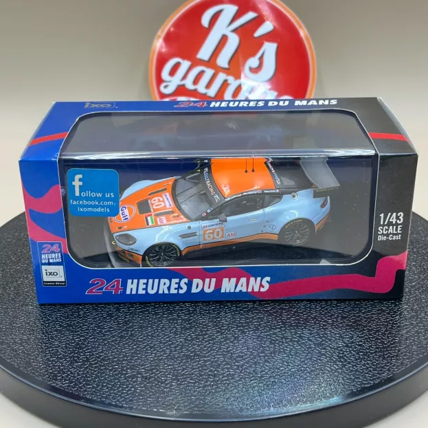 IXO Models Aston Martin Vantage V8 Team Gulf Amr Middle East N 60 24h Le Mans 2011 F.giroix R.goethe M.wainright 1:43 LMM221