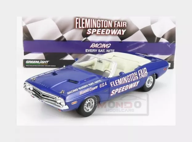 Greenlight Dodge Challenger Cabriolet Open Official Pace Car Flemington Fair Speedway 1971 1:18 13617
