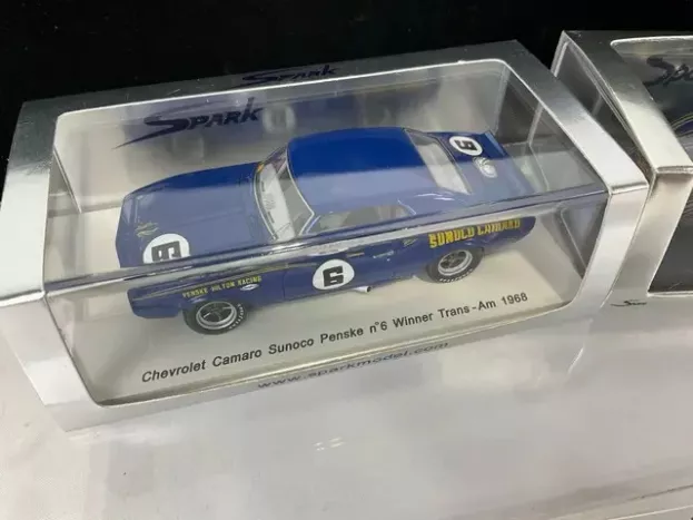 Spark Chevrolet Camaro Z28 Penske-hilton Racing Sunoco N 6 Winner Trans-am 1968 Mark Donohue 1:43 S2601
