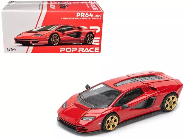 Pop Race Lamborghini Countach Lpi 800-4 2021 1:64 PR640259