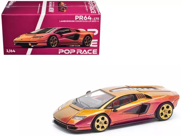 Pop Race Lamborghini Countach Lpi 800-4 2021 1:64 PR640175