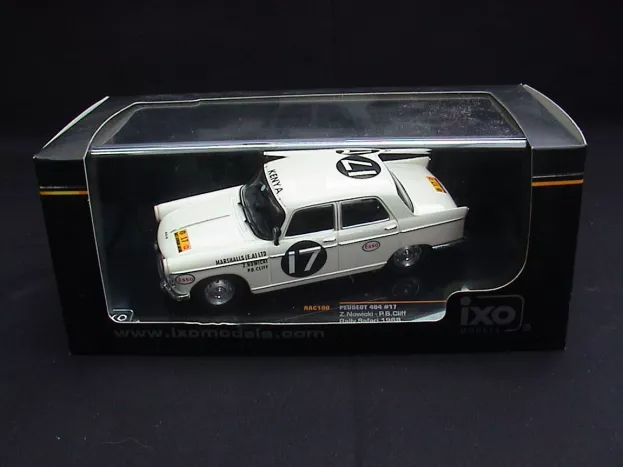 IXO Models Peugeot 404 N 17 Winner Rally East African Safari 1968 N.abe N.nowicki P.cliff 1:43 RAC100