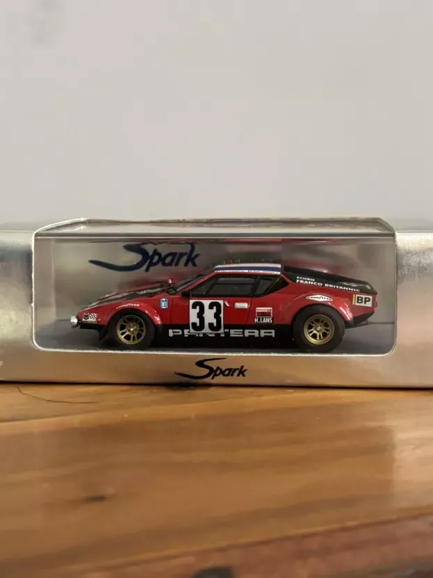 Spark De Tomaso Pantera 5.8l V8 Team Societe Franco-brittanic N 33 24h Le Mans 1972 Gut Chasseuil Jean Vinatier 1:43 S0524
