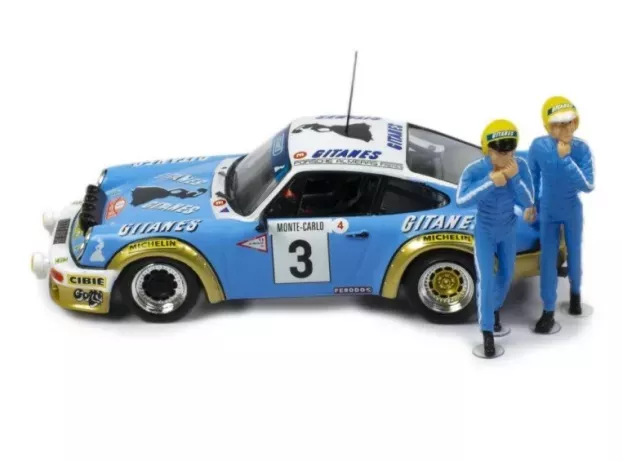 IXO Models Porsche 911 Sc 3.0l Gitanes night Version N 3 Winner Rally Montecarlo 1978 With Figure Jean Pierre Nicolas Vincente Laverne 1:43 SPRM001-78