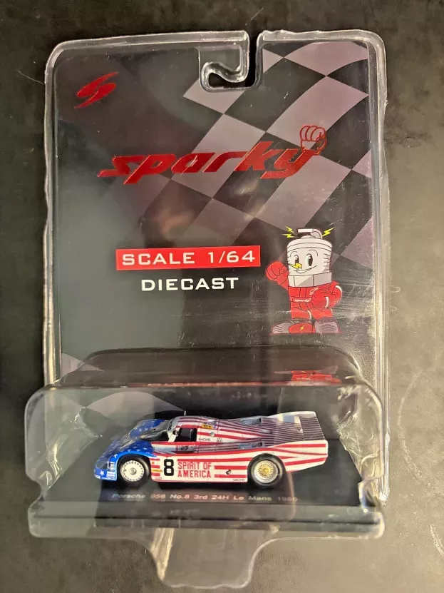 Spark Porsche 956 2.6l Turbo Team Joest Racing N 8 3rd 24h Le Mans 1986 G.follmer J.morton K.miller 1:64 Y176