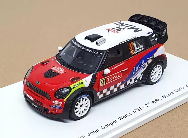 Spark Mini Countryman John Cooper Works Wrc N 37 2nd Rally Montecarlo 2012 D.sordo C.del Barrio 1:43 S3312