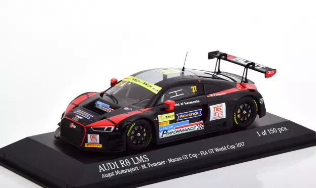 Minichamps Audi R8 Lms Augst Motorsport N 27 Fia Gt Macau Cup 2017 Markus Pommer 1:43 437171727