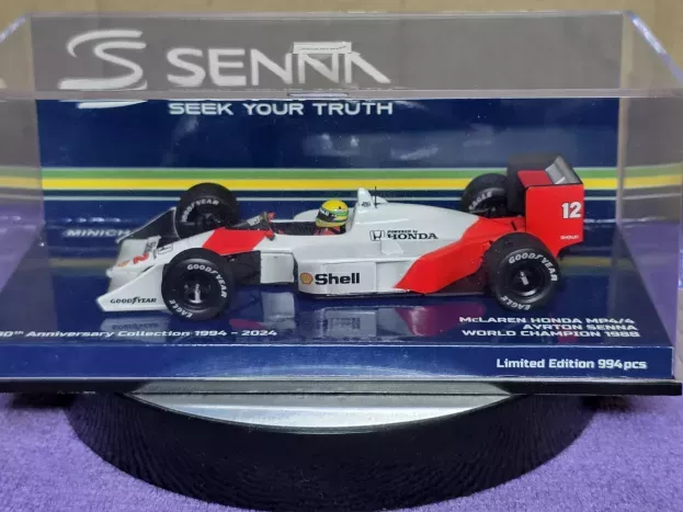 Minichamps Mclaren F1 Honda Mp4 4 N 12 World Champion Dirty Version Season 1988 Ayrton Senna 1:43 540883312