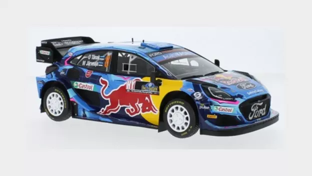 IXO Models Ford Puma Rally1 Team Red Bull Ford World Rally M-sport N 8 Winner Rally Sweden 2023 Ott Tanak Martin Jarveoja 1:18 18RMC154A.22