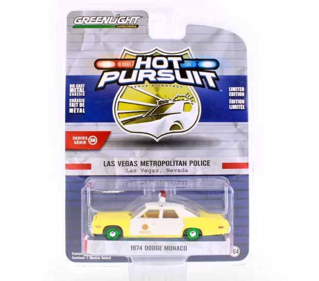 Greenlight Dodge Monaco Las Vegas Metropolitan Police 1974 1:64 42960A