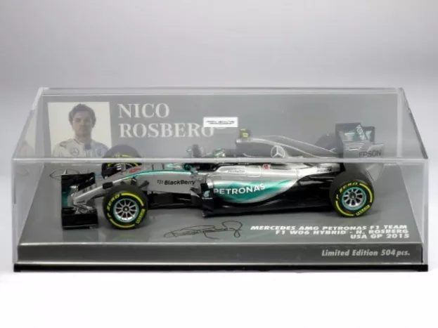 Minichamps Mercedes F1 W06 Amg Petronas Hybrid N 6 Usa Gp 2015 N.rosberg 1:43 410150306