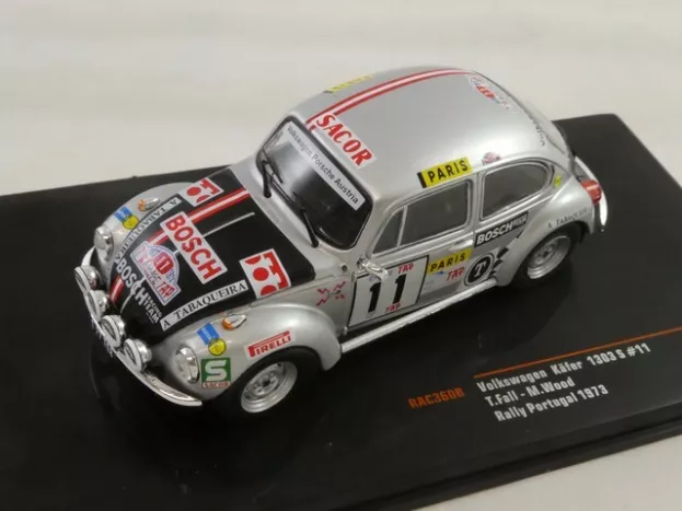 IXO Models Volkswagen Beetle 1302s N 11 Rally Portugal 1973 T.fall M.wood 1:43 RAC360B