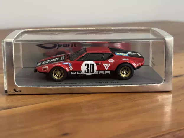 Spark De Tomaso Pantera 5.8l V8 Team Escuderia Montjuich N 30 24h Le Mans 1972 Jose Juncadella Fernando De Baviera 1:43 S0521