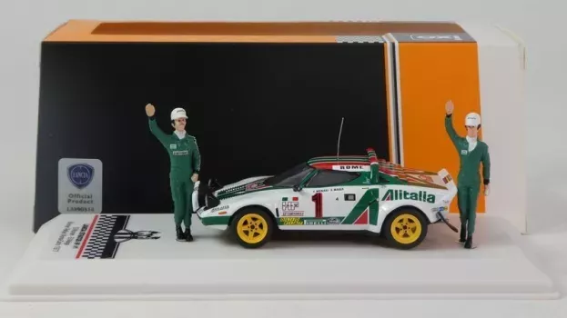 IXO Models Lancia Stratos Hf Team Alitalia night Version N 1 Winner Rally Montecarlo 1977 With Figure Sandro Munari Silvio Maiga 1:43 SPRM001-77