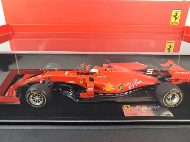 Looksmart Ferrari F1 Ferrari Sf90 Team Scuderia Ferrari Mission Winnow N 5 3rd China Gp 1000th 2019 Sebastian Vettel Con Vetrina With Showcase 1:18 LS18F1019