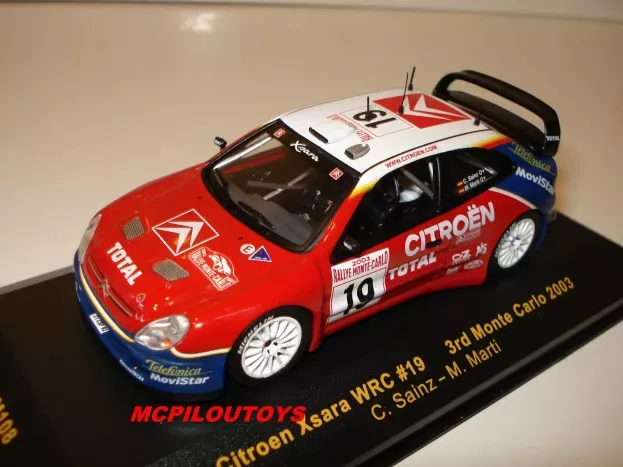 IXO Models Citroen Xsara Wrc N 19 3rd Rally Montecarlo 2003 C.sainz M.marti 1:43 RAM108