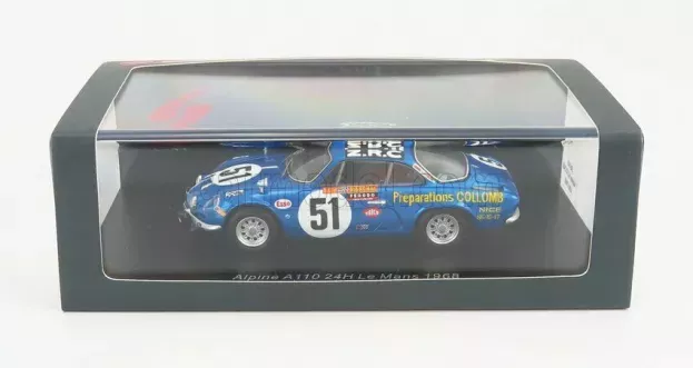 Spark Renault A110 Alpine Team B.collomb N 51 24h Le Mans 1968 B.collomb F.lacarreau 1:43 S6103