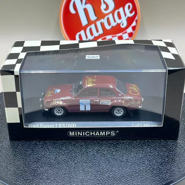 Minichamps Ford Escort Mki Rs 1600 night Version N 1 Winner Rally Rac Lombard 1974 Timo Makinen Henry Liddon 1:43 430748101