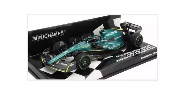 Minichamps Aston Martin F1 Amr22 Team Aramco Cognizart N 5 8th Singapore Gp 2022 Sebastian Vettel 1:43 417221705