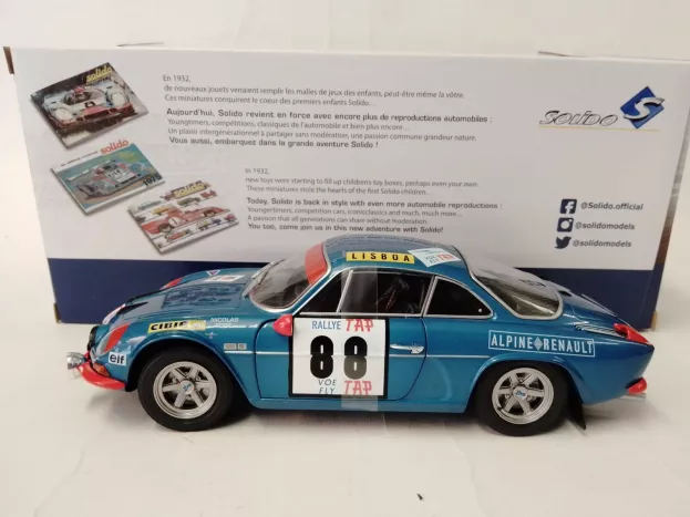 Solido Renault Alpine A110 1600s N 88 Winner Rally Portugal 1971 Jean P.nicolas J.todt 1:18 1804202
