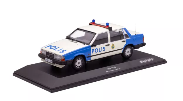 Minichamps Volvo 740gl Sweden Polis 1986 1:18 155171791
