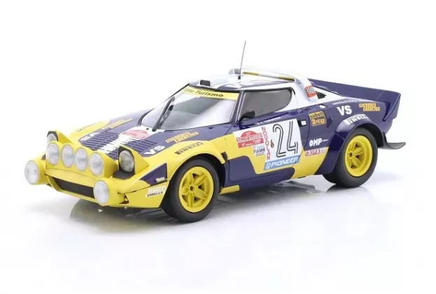 Minichamps Lancia Stratos Hf Olio Fiat night Version N 24 Rally Sanremo 1980 Fabrizio Tabaton Emilio Radaelli 1:18 155801724