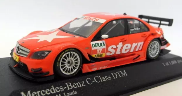 Minichamps Mercedes C-class Amg N 17 Team Stern Dtm 2009 M.lauda 1:43 400093817