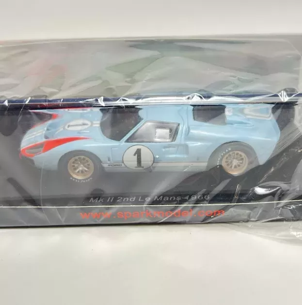 Spark Ford Gt40 Mk 7.0l V8 Team Shelby American Inc. N 1 2nd but Really Winner 24h Le Mans 1966 K.miles D.hulme 1:43 S4075
