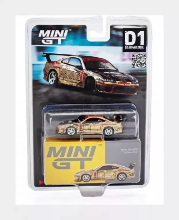 Mini GT Nissan Silvia s15 Coupe Top Secret D1gp Rhd 1999 1:64 MGT00714-BL