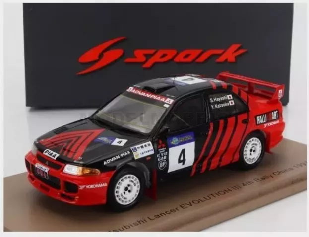 Spark Mitsubishi Lancer Evolution Iii N 4 Rally China 1997 Yoshihiro Kataoka Satoahi Hayashi 1:43 S6519