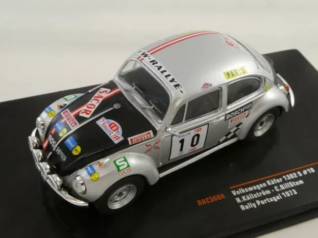 IXO Models Volkswagen Beetle Kafer 1302s N 10 Rally Portugal 1973 H.kallstrom C.billstam 1:43 RAC360A