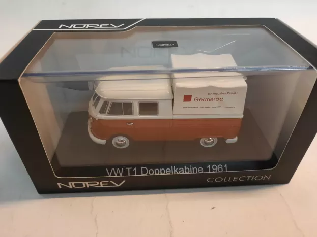 Norev Volkswagen T1c Double Cabin Van Transporter Doka 1961 Germerott 1:43 840214