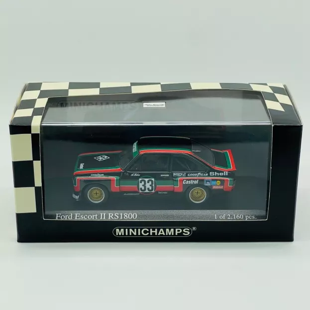 Minichamps Ford Escort Mkii Rs 1800 Castrol N 33 Adac Supersprint Drm 1976 A.hahne 1:43 400768433