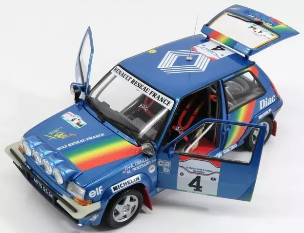 Norev Renault R5 Supercinque Gt Turbo N 4 Rally Costa D'avorio 1990 A.oreille M.roissard 1:18 185199