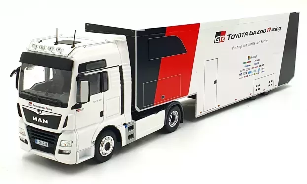 IXO Models Man Tgx Xxl D38 Truck Team Toyota Gazoo Racing Car Transporter 2019 1:43 TTR020