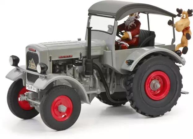 Schuco Deutz F3 M417 Tractor 1954 Christmas Edition 2021 Con Babbo Natale With Figure Santa Claus 1:32 450782400