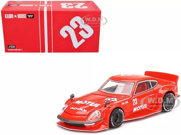 Mini-GT Datsun Fairlady Z N 23 Kaido House Coupe Motul 1975 1:64 KHMG036