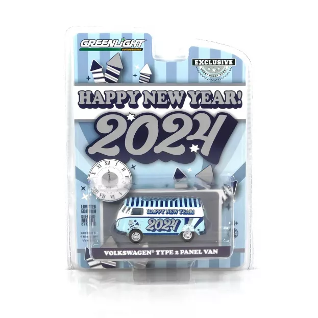Greenlight Volkswagen T2 Panel Van 1962 Happy New Year 2024 1:64 30478