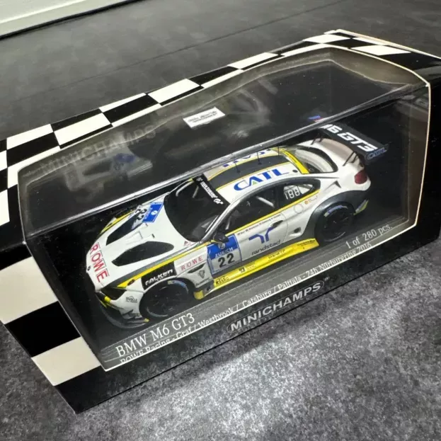 Minichamps Bmw 6-series M6 Gt3 Team Rowe Racing N 22 24h Nurburgring 2016 K.graf R.westbrook N.catsburg M.paltalla 1:43 437162622