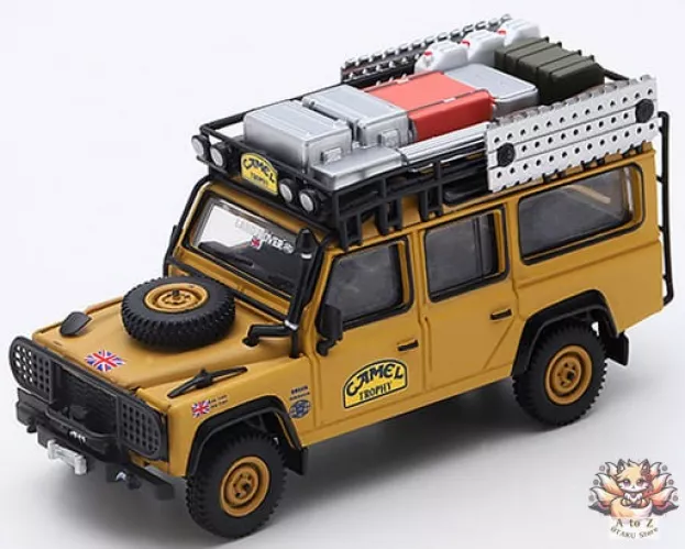 Mini-GT Land Rover Defender N 0 Winner Rally Camel Trophy 1989 1:64 MGT000108-R