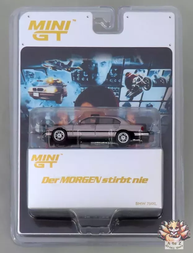Mini GT Bmw 7-series 750il 1995 007 James Bond Tomorrow Never Dies Il Domani Non Muore Mai German Blister Packaging 1:64 MGT00902-007G