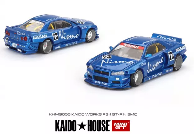 Mini-GT Nissan Skyline Gt-r r34 N 23 Kaido Works V3 2007 1:64 KHMG055