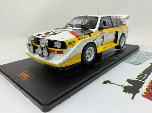 IXO Models Audi Quattro Sport S1 night Version N 2 4th Rally Montecarlo 1986 W.rohrl C.geistdorfer 1:18 18RMC025A