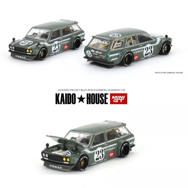 Mini-GT Datsun 510 Kaido House N 23 Sw Station Wagon V3 1972 1:64 KHMG076