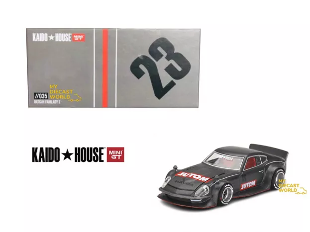 Mini-GT Datsun Fairlady Z Motul Kaido House N 23 Coupe 1975 1:64 KHMG035