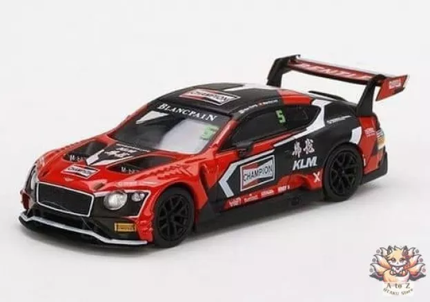 Mini-GT Bentley Continental Gt3 N 5 Champion Blancpain Gt Asia 2018 1:64 MGT00260-R