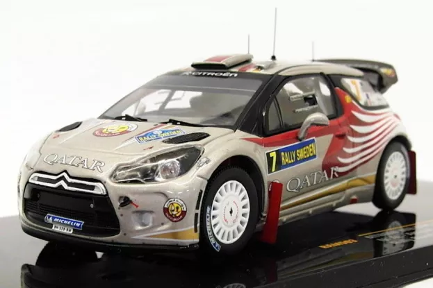 IXO Models Citroen Ds3 Wrc N 7 Rally Sweden 2012 N.al Attiyah G.bernacchini 1:43 RAM503