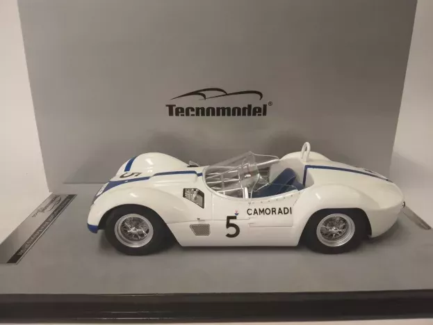 Tecnomodel Maserati Tipo 61 Birdcage Team Usa Racing Camoradi N 5 Winner 1000km Nurburgring 1960 Stirling Moss Dan Gurney 1:18 TM18-276A