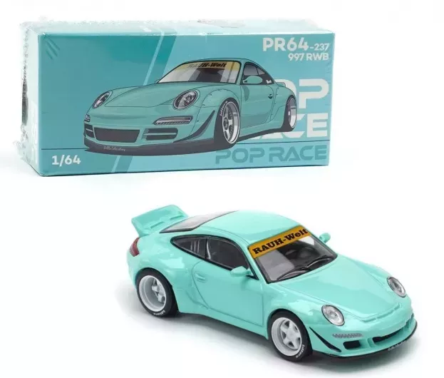 Pop Race Porsche 911 997 Rwb Coupe 2006 1:64 PR640237